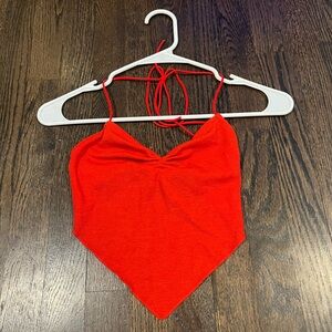 Red Crop Top